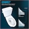 Toto Guinevere 1.28 GPF One Piece Elongated Toilet with Tornado Flush MS974224CEFG#01 - alternate 4